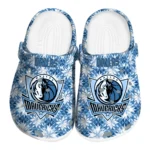 personalized dallas mavericks snowflake mosaic clogs best selling