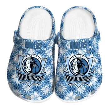 personalized dallas mavericks snowflake mosaic clogs best selling