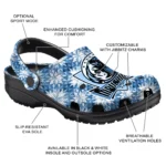 personalized dallas mavericks snowflake mosaic clogs best selling