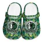 personalized dallas mavericks tropical leaves clogs best selling