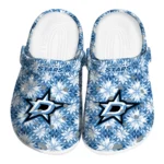 personalized dallas stars snowflake mosaic clogs best selling