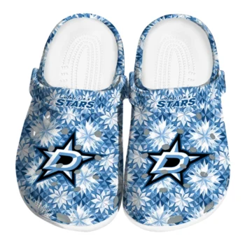 personalized dallas stars snowflake mosaic clogs best selling
