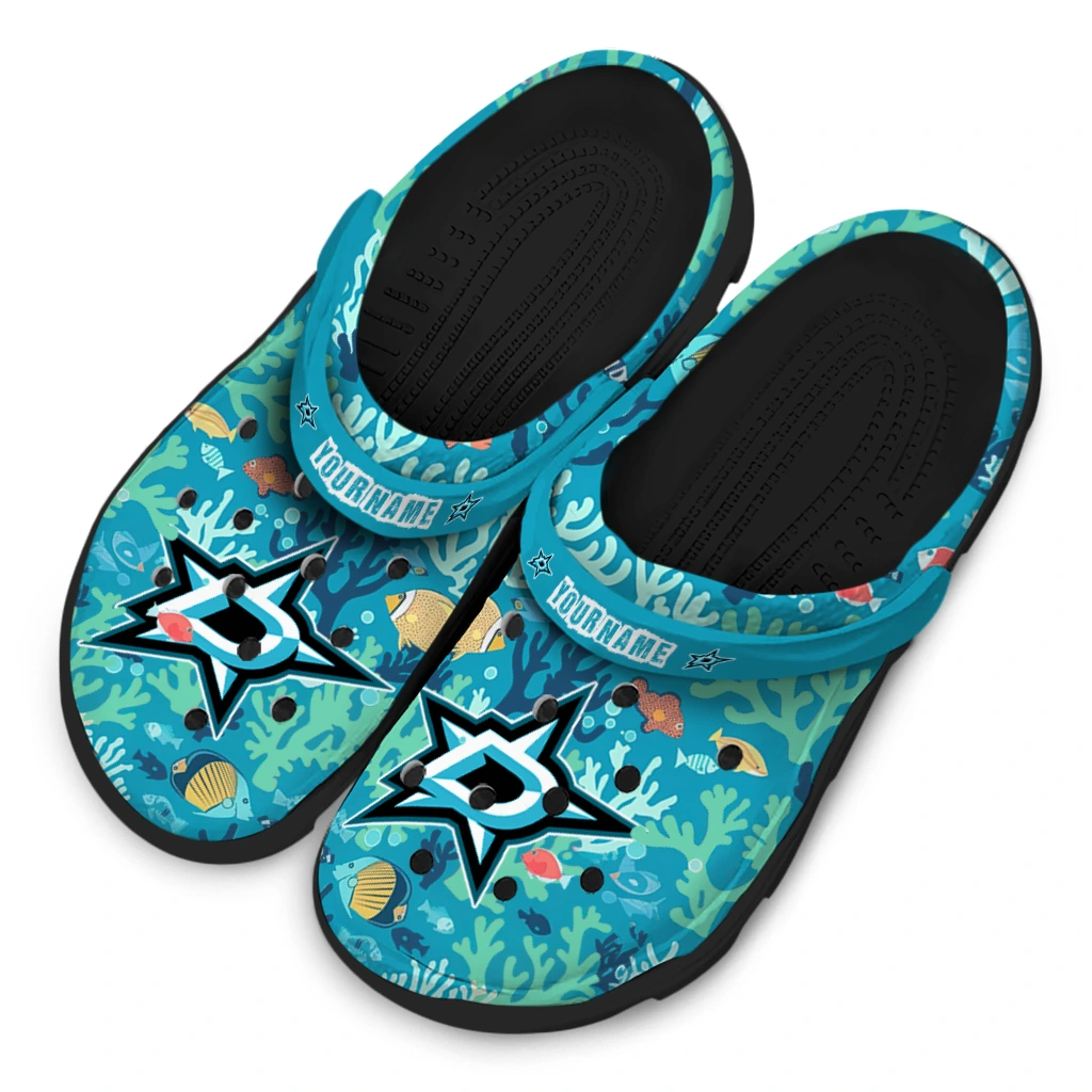 personalized dallas stars tropical fish ocean clogs latest model personalized dallas stars tropical fish ocean clogs latest model