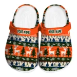 personalized denver broncos christmas motif clogs best selling