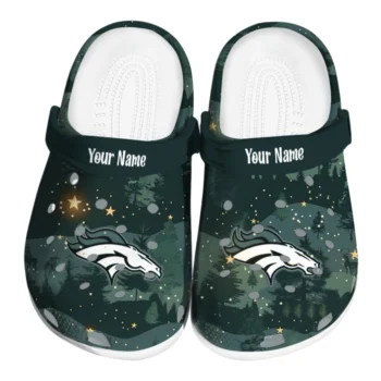 personalized denver broncos deer nightscape clogs best selling