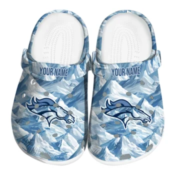 personalized denver broncos mountain artwork clogs best selling