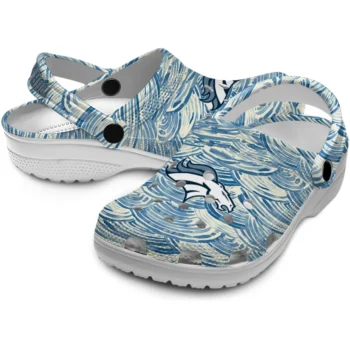 personalized denver broncos sea swirls clogs high quality