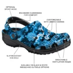 personalized detroit lions snowy hills clogs best selling