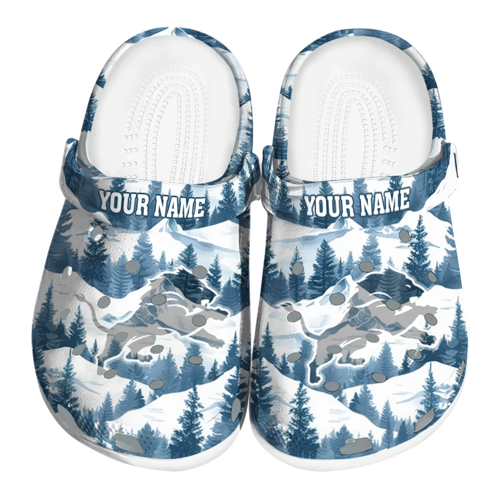 personalized detroit lions snowy mountains clogs best selling personalized detroit lions snowy mountains clogs best selling