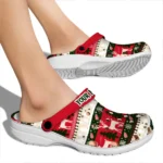 personalized detroit red wings christmas motif clogs best selling