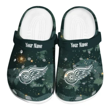 personalized detroit red wings deer nightscape clogs best selling