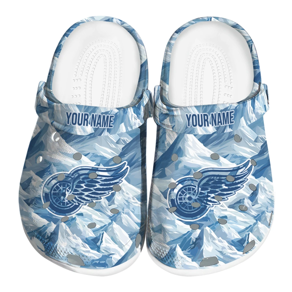 personalized detroit red wings mountain artwork clogs best selling personalized detroit red wings mountain artwork clogs best selling