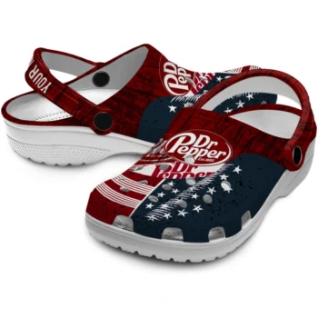 personalized dr pepper passion red blue clogs high quality hey clogs