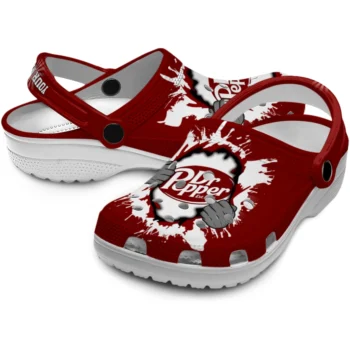 personalized dr pepper soda reveal red white clogs high quality hey clogs