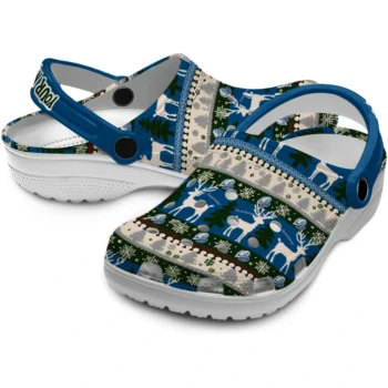 personalized drake bulldogs christmas motif clogs high quality
