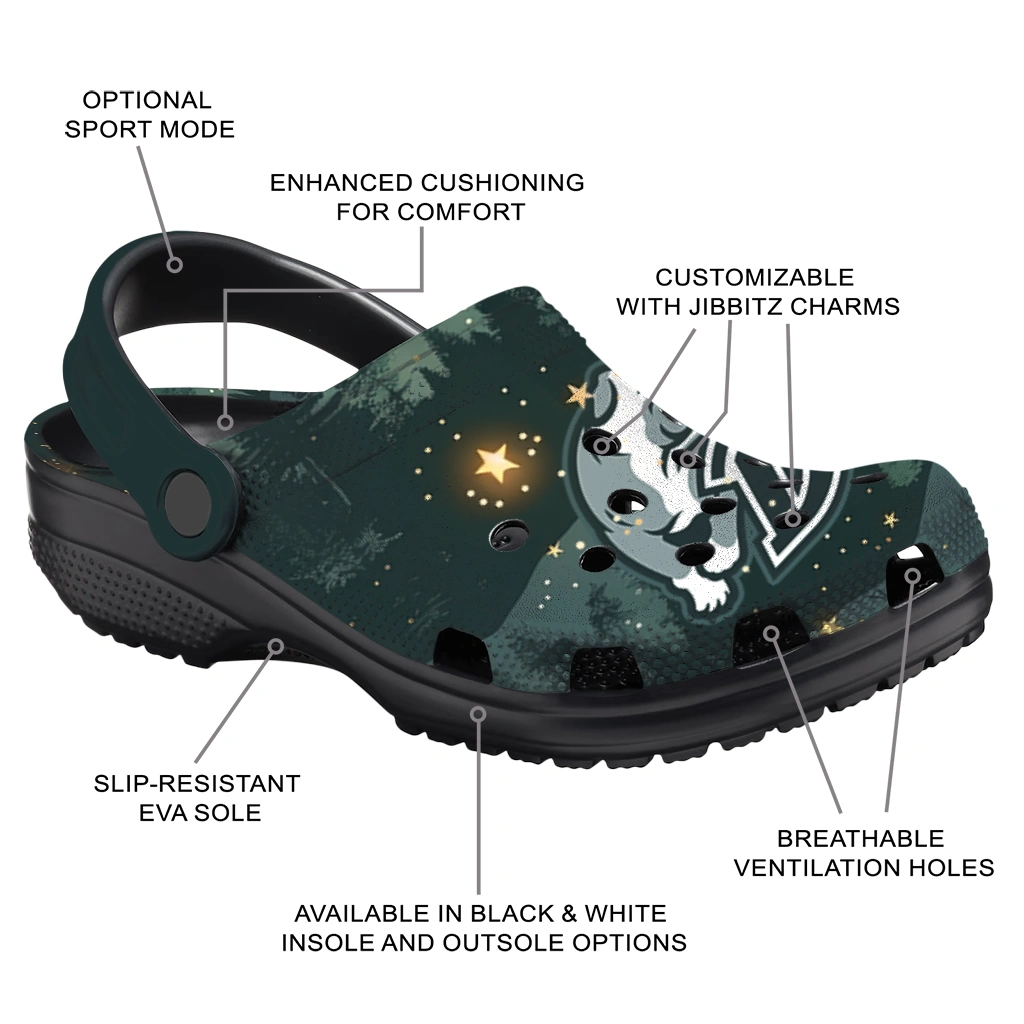 personalized drake bulldogs deer nightscape clogs new arrival personalized drake bulldogs deer nightscape clogs new arrival