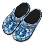 personalized duke blue devils snowflake mosaic clogs best selling