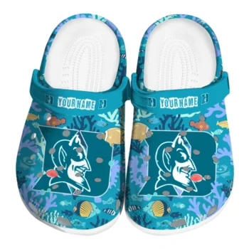personalized duke blue devils tropical fish ocean clogs best selling