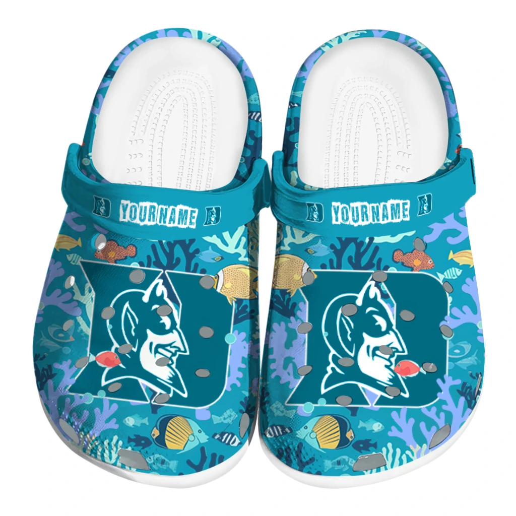 personalized duke blue devils tropical fish ocean clogs best selling personalized duke blue devils tropical fish ocean clogs best selling