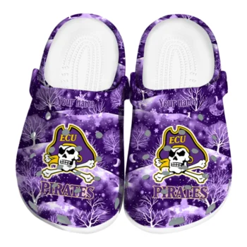 personalized east carolina pirates snowy hills clogs best selling