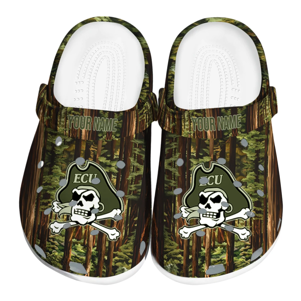 personalized east carolina pirates woods forest designs clogs best selling personalized east carolina pirates woods forest designs clogs best selling