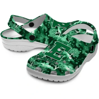 personalized eastern michigan eagles snowy hills clogs high quality