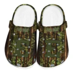 personalized eastern michigan eagles woods forest designs clogs best selling