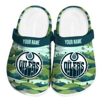 personalized edmonton oilers hills illustration clogs best selling