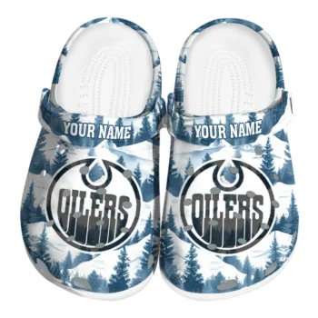 personalized edmonton oilers snowy mountains clogs best selling