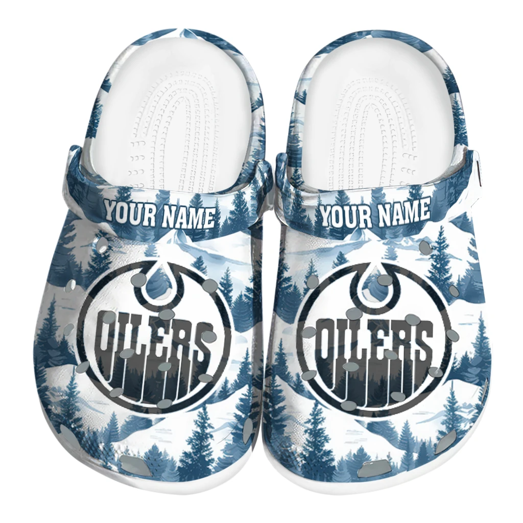 personalized edmonton oilers snowy mountains clogs best selling personalized edmonton oilers snowy mountains clogs best selling