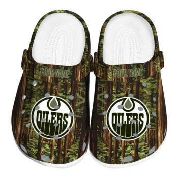 personalized edmonton oilers woods forest designs clogs best selling