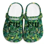 personalized fiu panthers tropical leaves clogs best selling