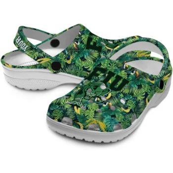 personalized fiu panthers tropical leaves clogs high quality