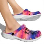 personalized fiu panthers wavy stripes clogs best selling