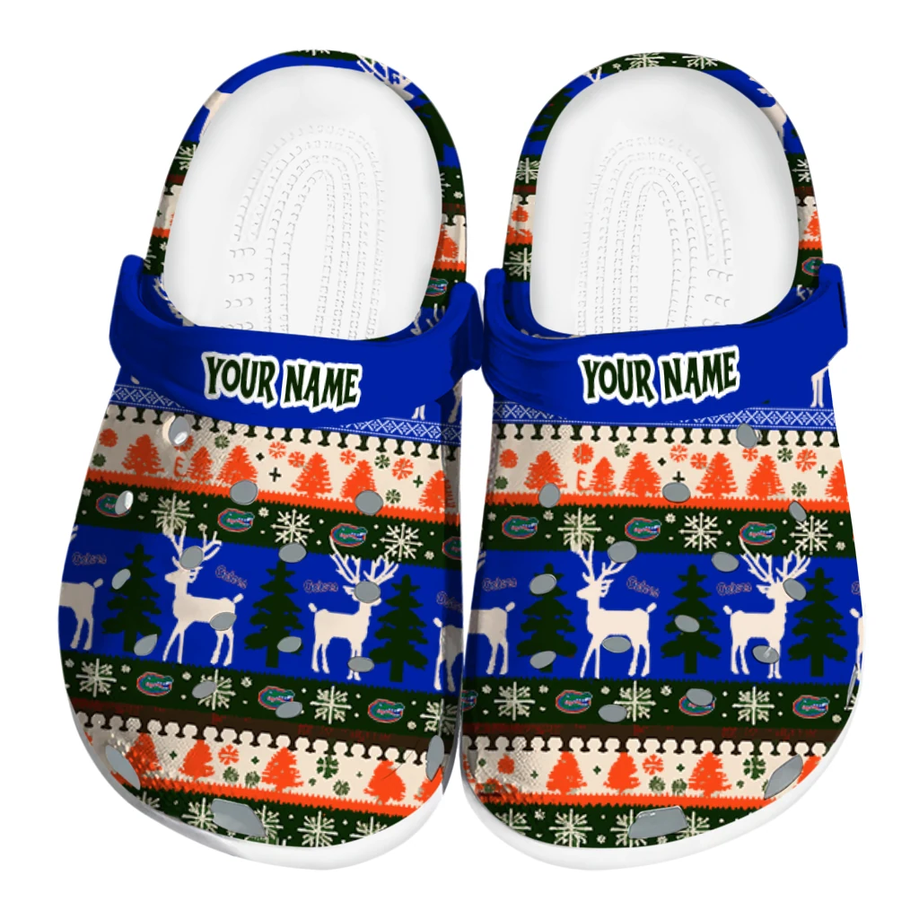 personalized florida gators christmas motif clogs best selling personalized florida gators christmas motif clogs best selling