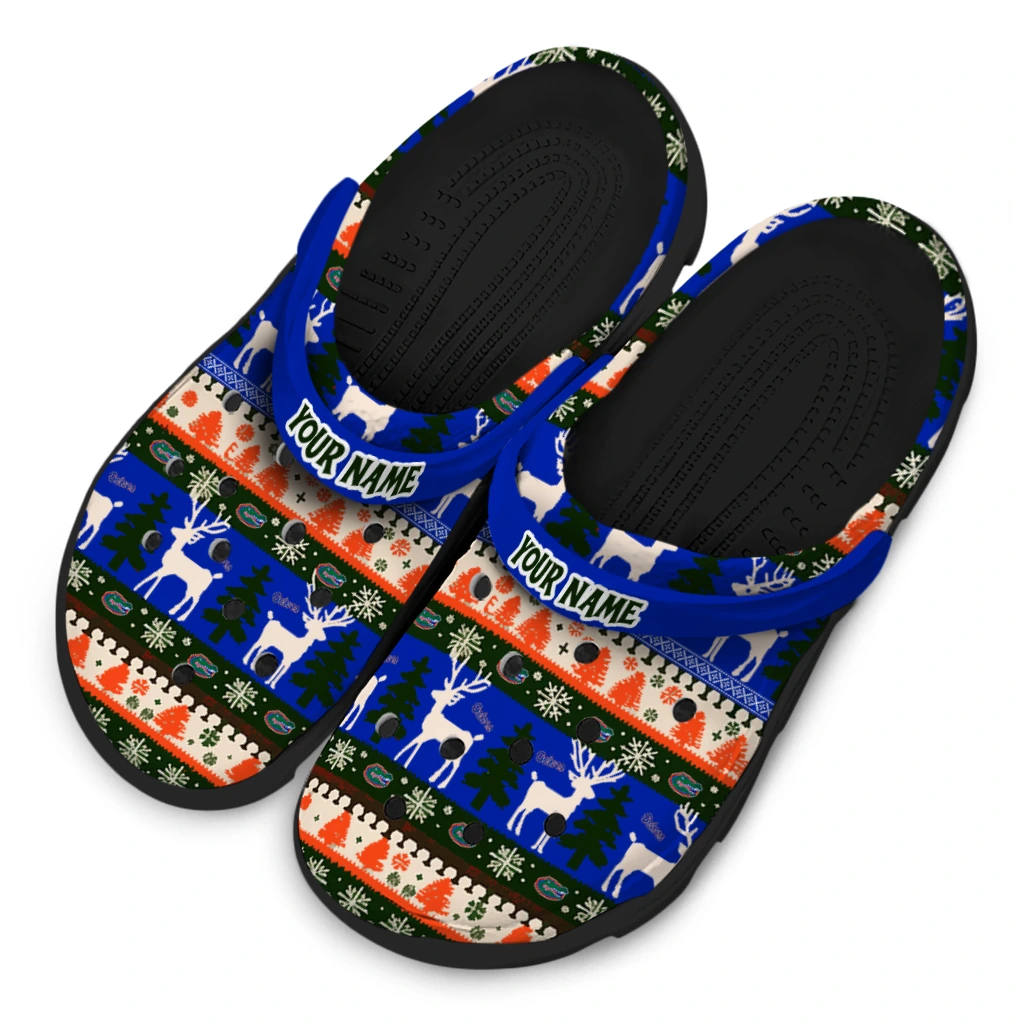 personalized florida gators christmas motif clogs latest model personalized florida gators christmas motif clogs latest model