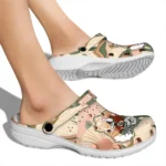 personalized fresno state bulldogs desert cactus pattern clogs best selling