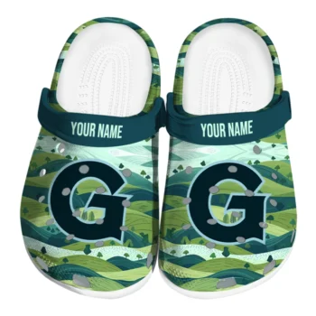 personalized georgetown hoyas hills illustration clogs best selling
