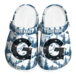 personalized georgetown hoyas snowy mountains clogs best selling