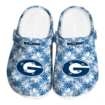 personalized georgia bulldogs snowflake mosaic clogs best selling