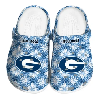 personalized georgia bulldogs snowflake mosaic clogs best selling
