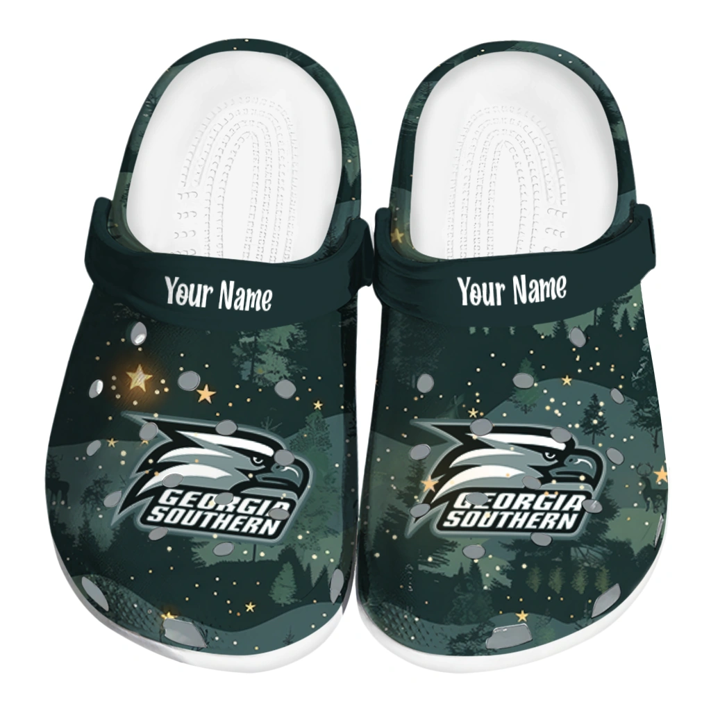 personalized georgia southern eagles deer nightscape clogs best selling personalized georgia southern eagles deer nightscape clogs best selling