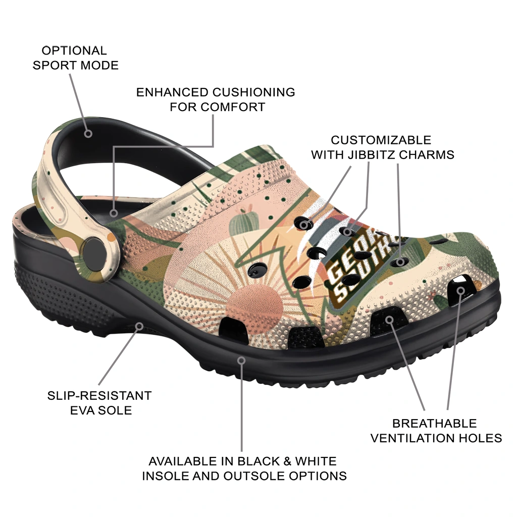 personalized georgia southern eagles desert cactus pattern clogs new arrival personalized georgia southern eagles desert cactus pattern clogs new arrival