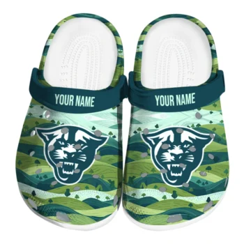 personalized georgia state panthers hills illustration clogs best selling