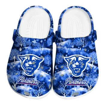 personalized georgia state panthers snowy hills clogs best selling