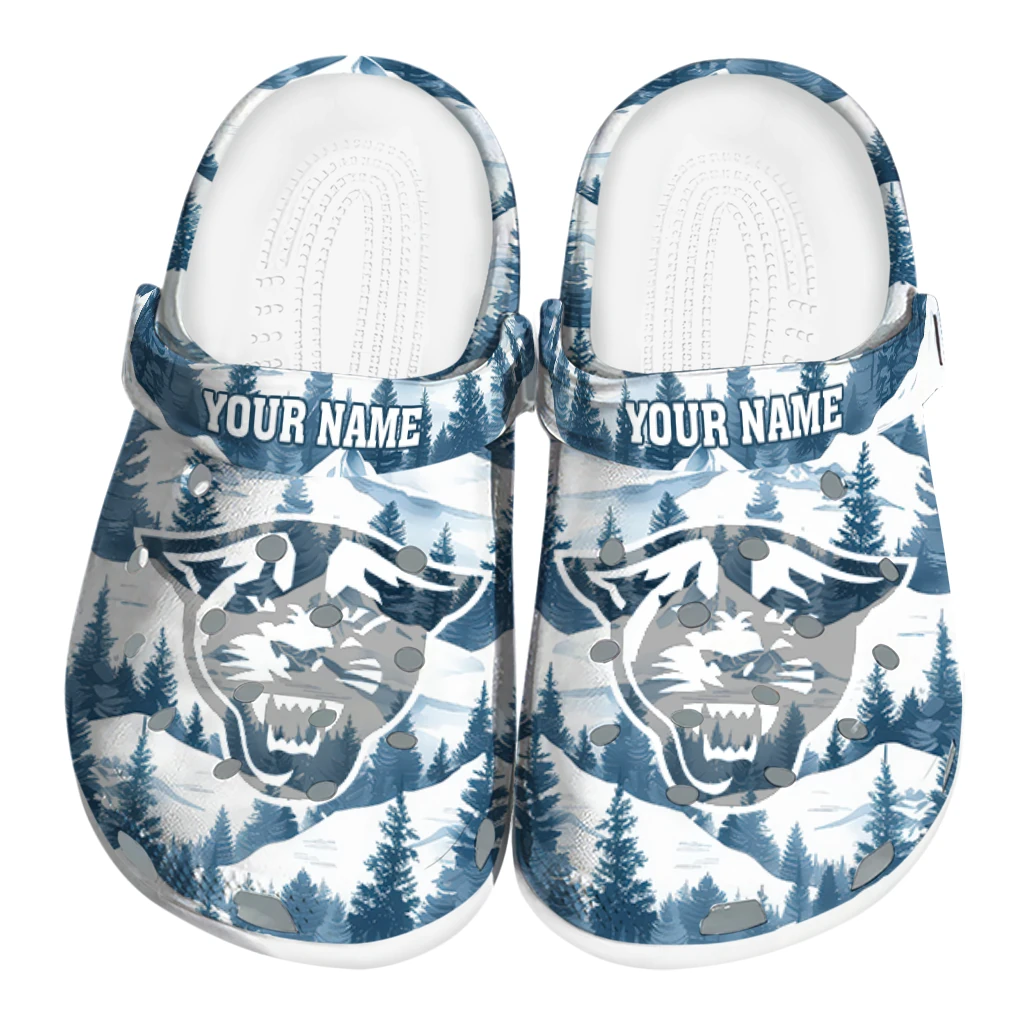personalized georgia state panthers snowy mountains clogs best selling personalized georgia state panthers snowy mountains clogs best selling