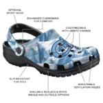 personalized georgia tech yellow jackets mountain artwork clogs best selling