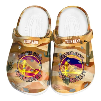 personalized golden state warriors desert layers clogs best selling