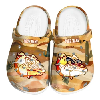 personalized gonzaga bulldogs desert layers clogs best selling