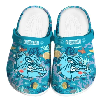 personalized gonzaga bulldogs tropical fish ocean clogs best selling
